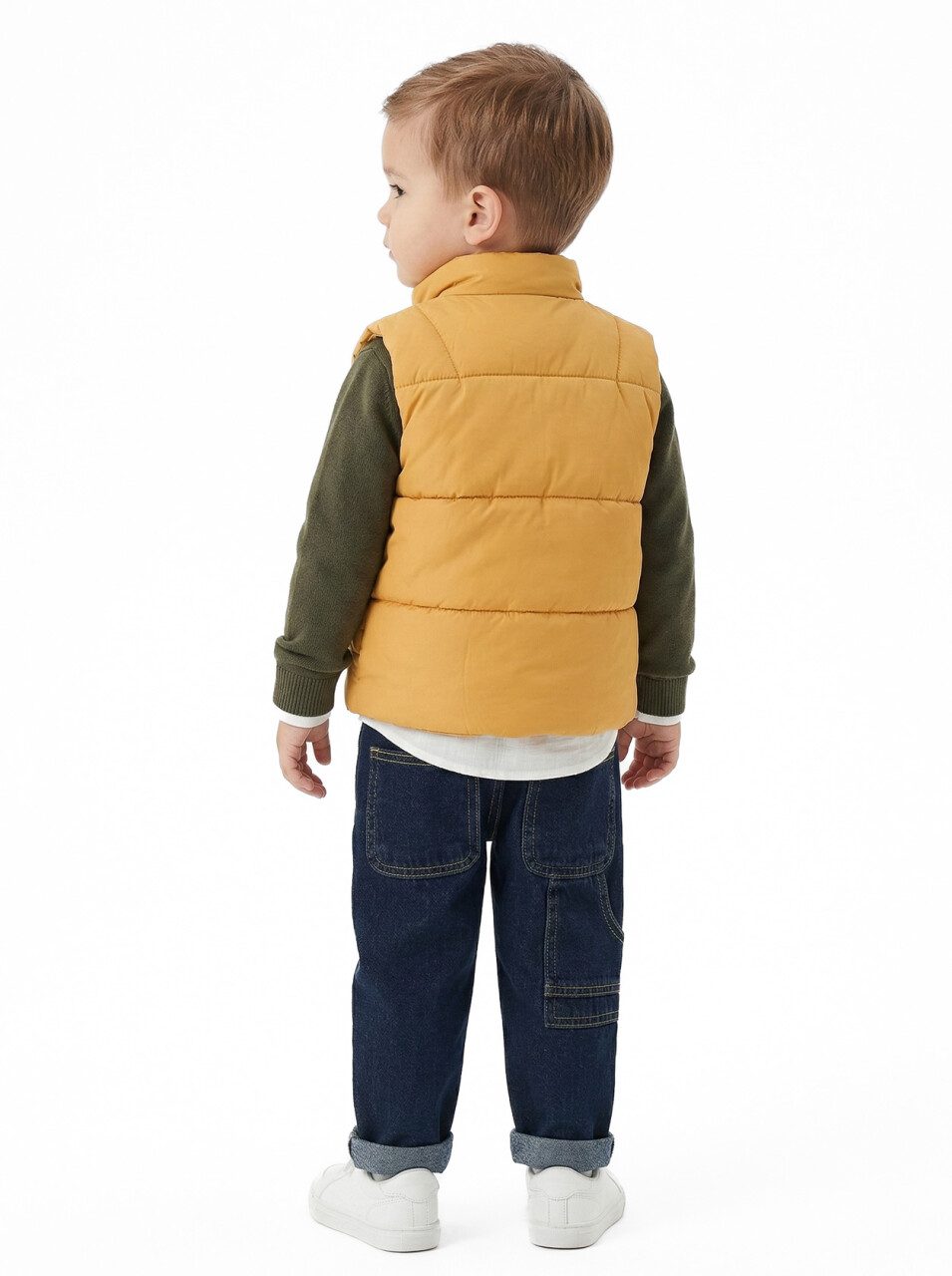 Erkek Çocuk 3'lu Alt Üst Takım 1-3 Yaş 11210 Hardal - Haki - 3