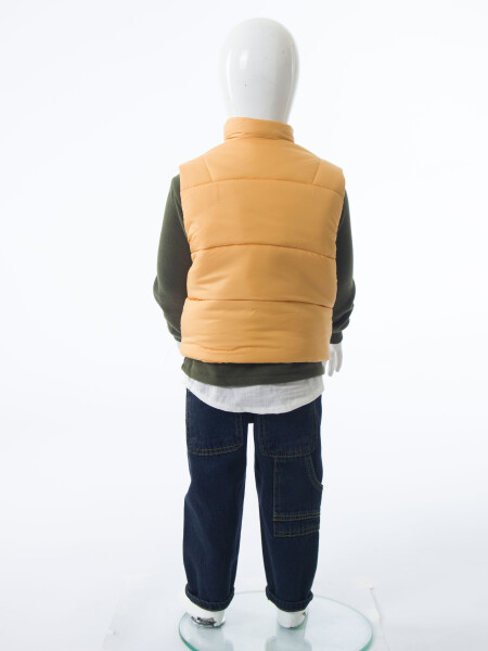 Erkek Çocuk 3'lu Alt Üst Takım 1-3 Yaş 11210 Hardal - Haki - 9