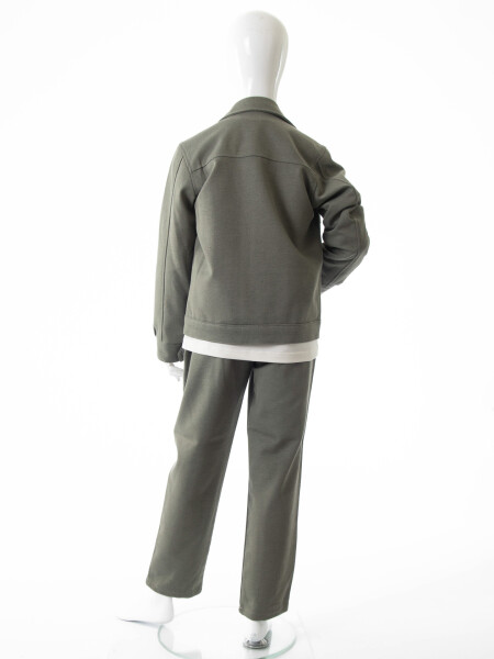 Erkek Çocuk 3'lu Alt Üst Takım 6-9 Yaş 13213 Haki - 8