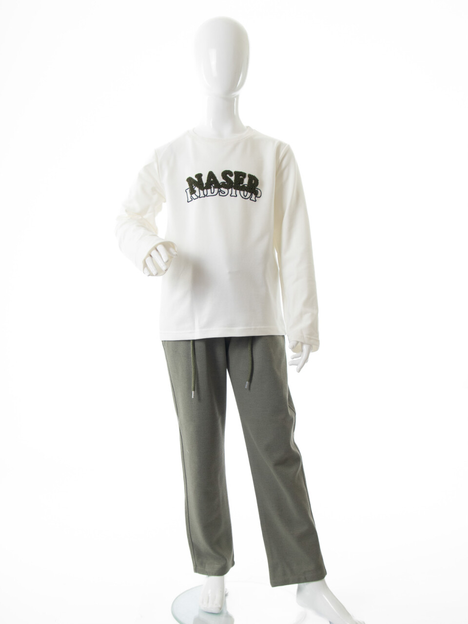 Erkek Çocuk 3'lu Alt Üst Takım 6-9 Yaş 13213 Haki - 9