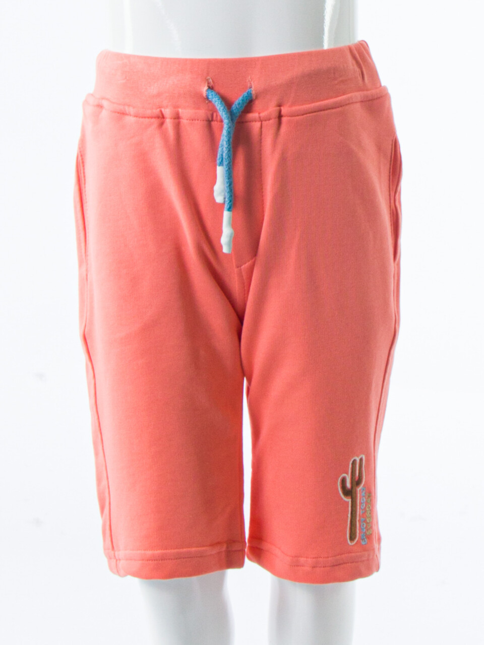 Erkek Çocuk Yazlık 2'li Alt Üst Takım (Tişort + Şort) 2-7 Yaş 3221 Coral - 5