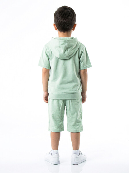 Erkek Çocuk Yazlık 2'li Alt Üst Takım (Tişort + Şort) 2-7 Yaş 3221 Mint - 2