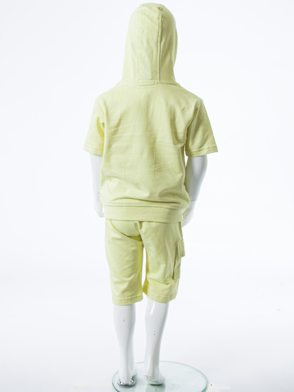 Erkek Çocuk Yazlık 2'li Alt Üst Takım (Tişort + Şort) 2-7 Yaş 3222 limonlu yeşil - 6