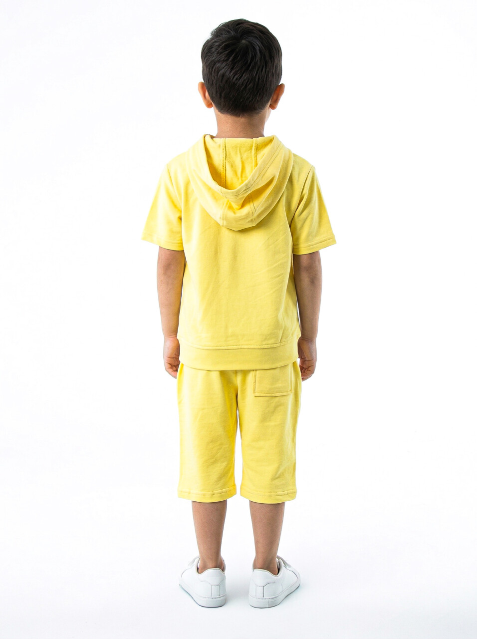 Erkek Çocuk Yazlık 2'li Alt Üst Takım (Tişort + Şort) 2-7 Yaş 3221 Sarı - 2