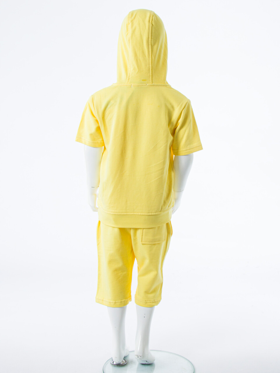 Erkek Çocuk Yazlık 2'li Alt Üst Takım (Tişort + Şort) 2-7 Yaş 3221 Sarı - 6