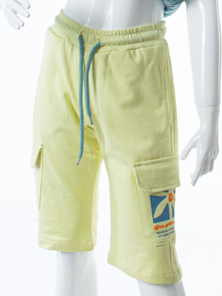 Erkek Çocuk Yazlık 2'li Alt Üst Takım (Tişort + Şort) 8-14 Yaş 4223 Mavi - 5