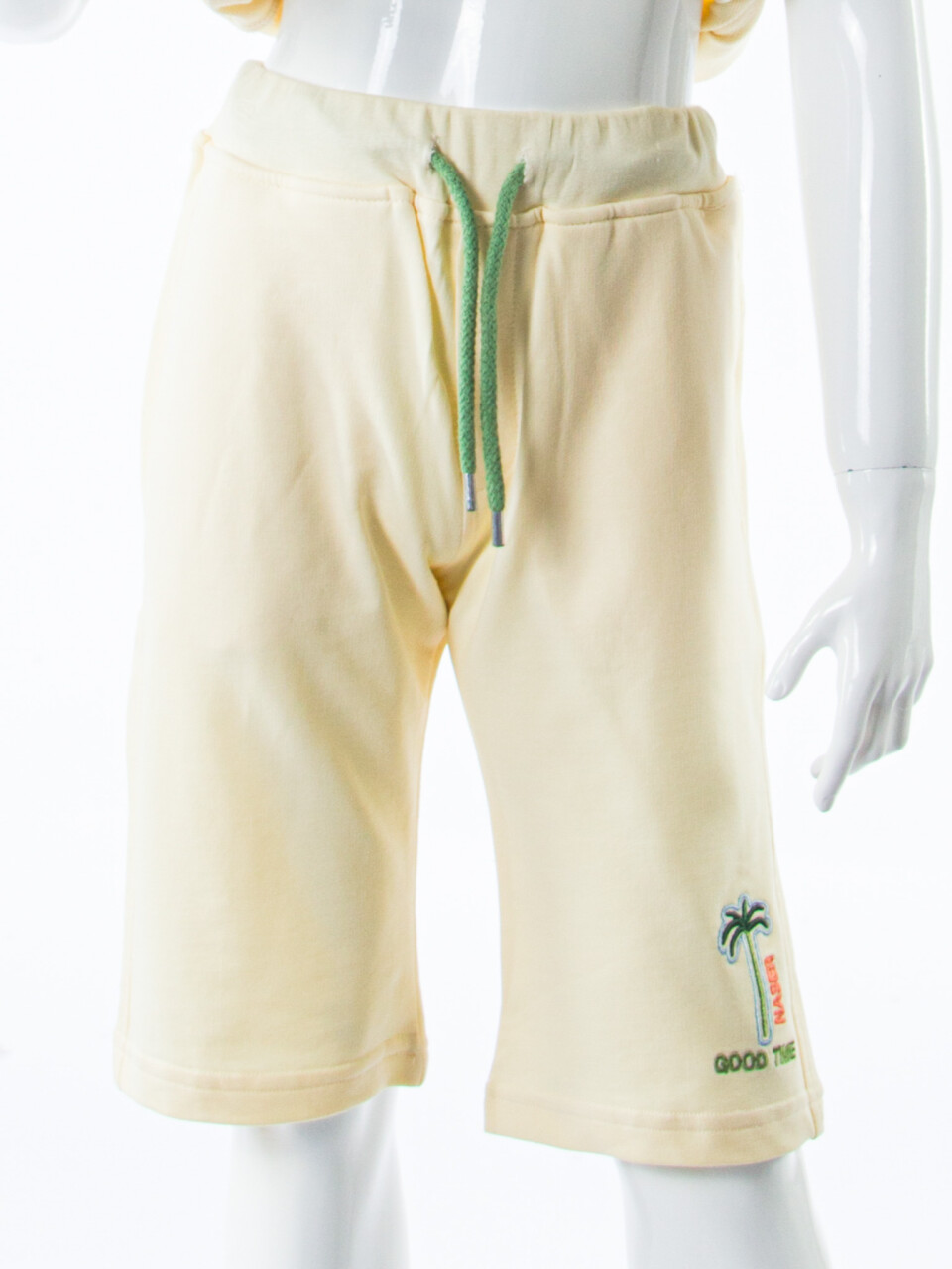 Erkek Çocuk Yazlık 2'li Alt Üst Takım (Tişort + Şort) 8-14 Yaş 4221 Krem - 5