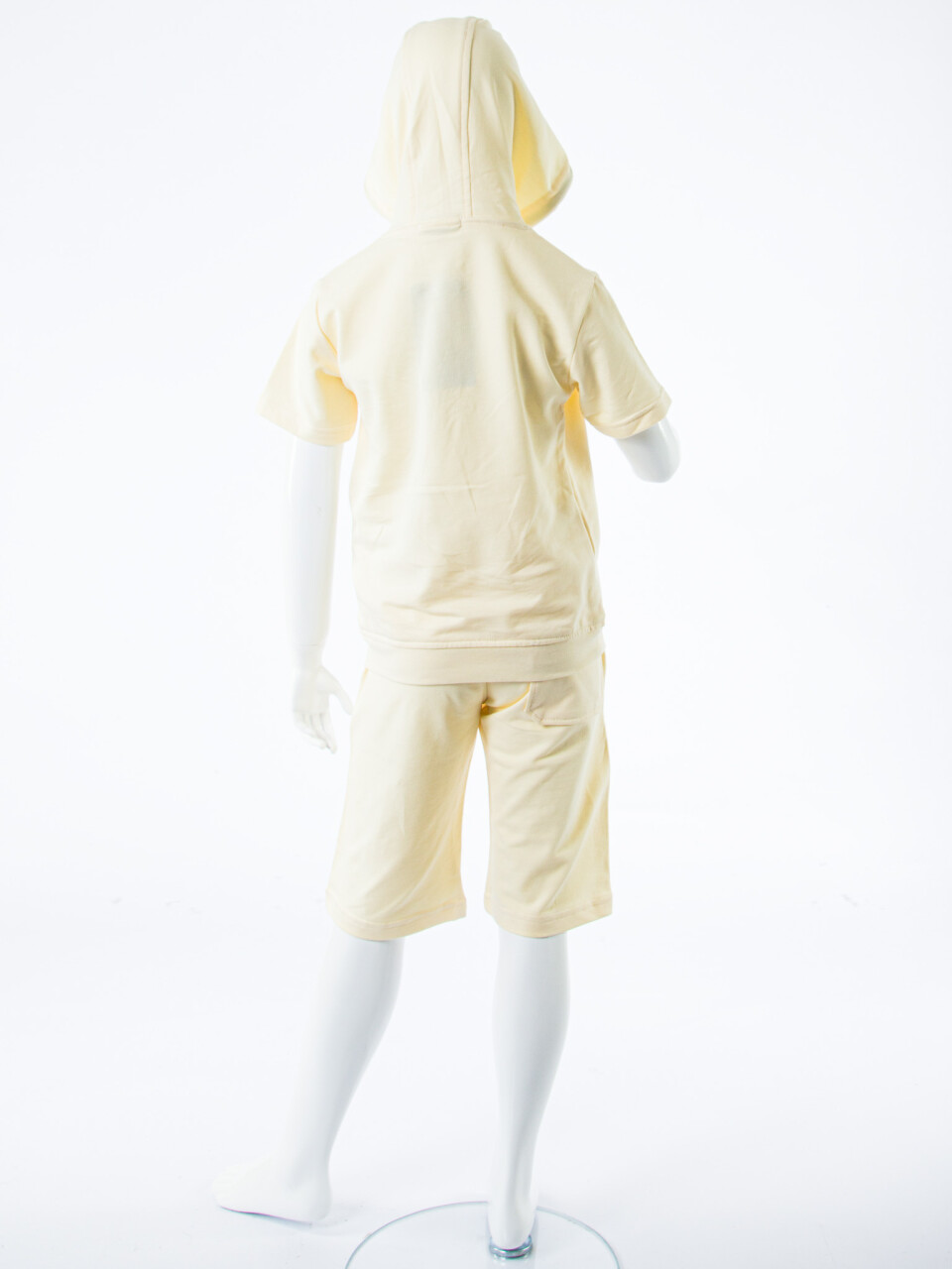 Erkek Çocuk Yazlık 2'li Alt Üst Takım (Tişort + Şort) 8-14 Yaş 4221 Krem - 6