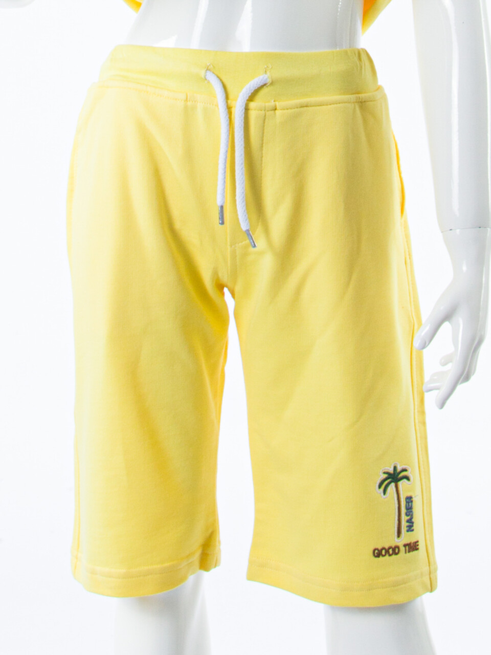 Erkek Çocuk Yazlık 2'li Alt Üst Takım (Tişort + Şort) 8-14 Yaş 4221 Sarı - 7