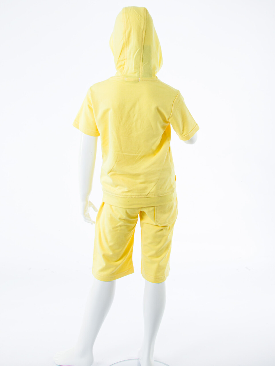 Erkek Çocuk Yazlık 2'li Alt Üst Takım (Tişort + Şort) 8-14 Yaş 4221 Sarı - 8