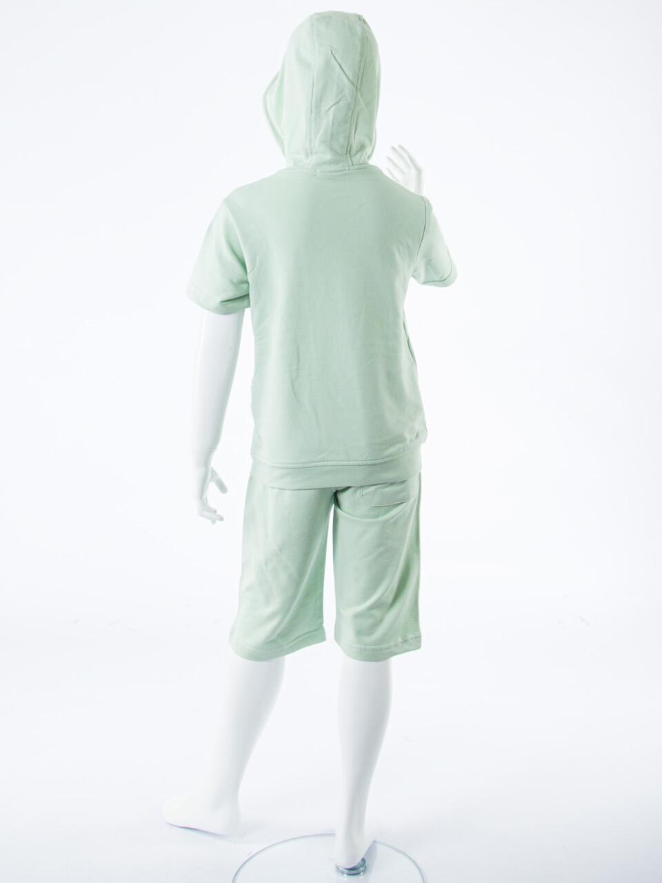 Erkek Çocuk Yazlık 2'li Alt Üst Takım (Tişort + Şort) 8-14 Yaş 4222 Mint - 6