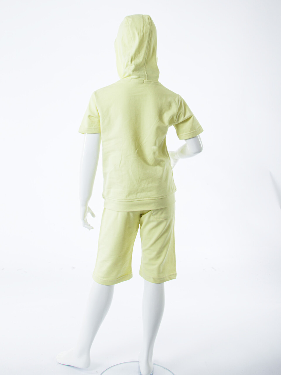 Erkek Çocuk Yazlık 2'li Alt Üst Takım (Tişort + Şort) 8-14 Yaş 4222 Sarı - 6