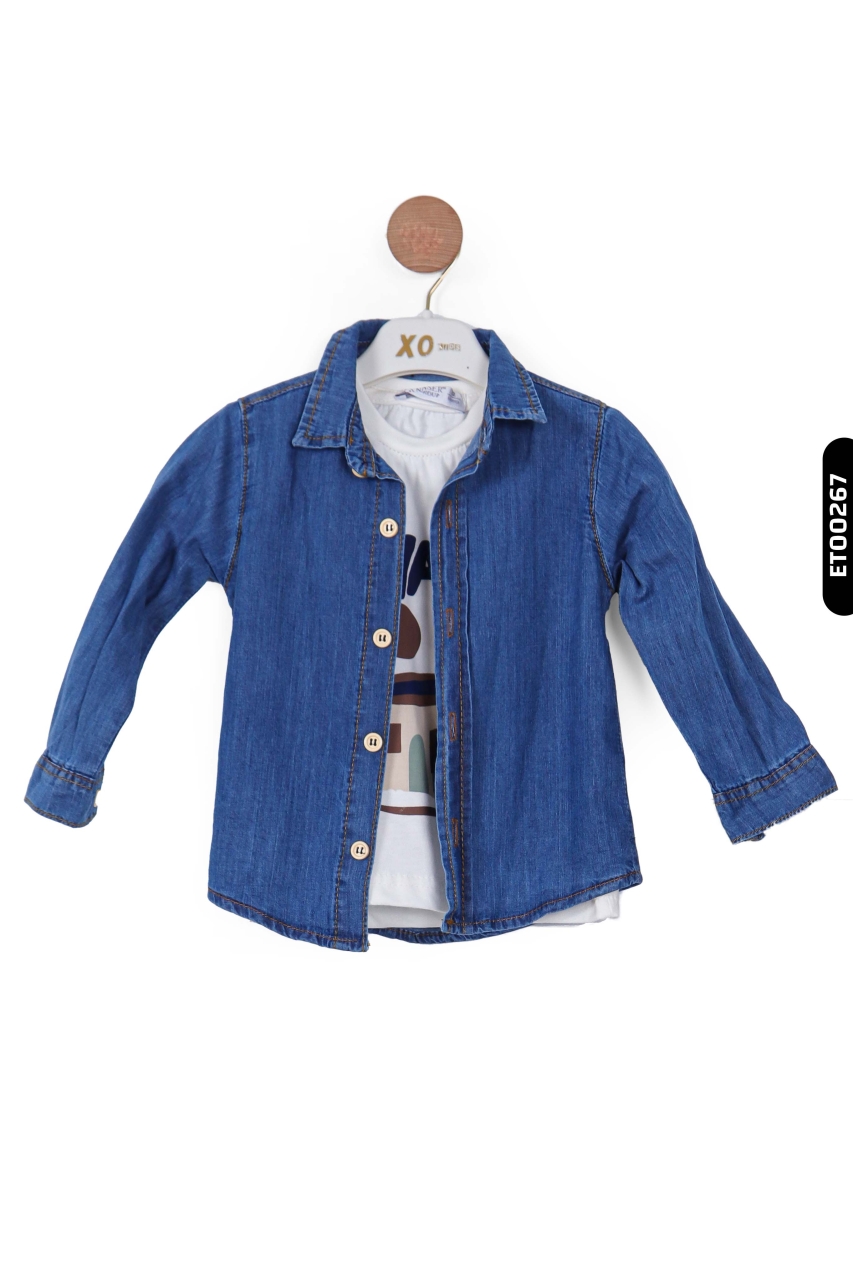 Erkek Çocuk Alt Üst Takım 12-36 Ay 11055 Kahverengi - 5