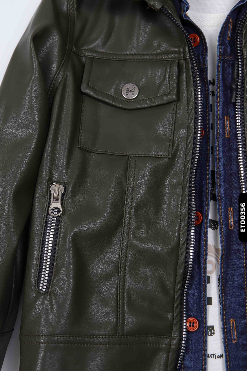 Erkek Çocuk Alt Üst Takım 2-5 Yaş 12052 Haki - 5