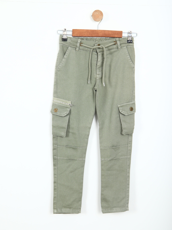 Erkek Çocuk Pantolon 8-14 Yaş 3003 Yeşil - NASR GRUB