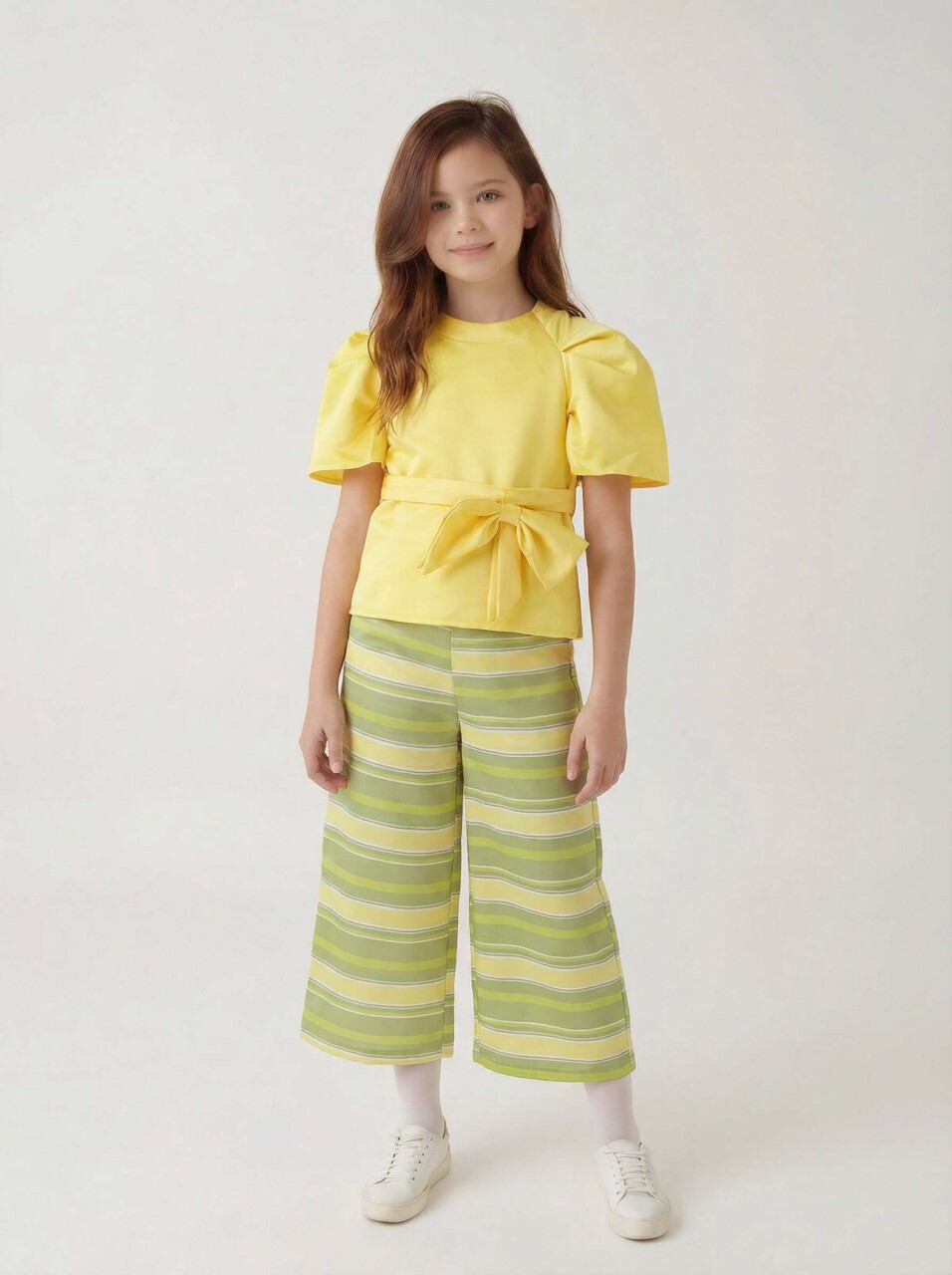 Kız Çocuk Alt Üst Takım 6-12 Yaş 5006 Sarı - 1
