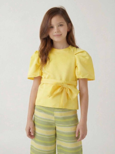 Kız Çocuk Alt Üst Takım 6-12 Yaş 5006 Sarı - 2