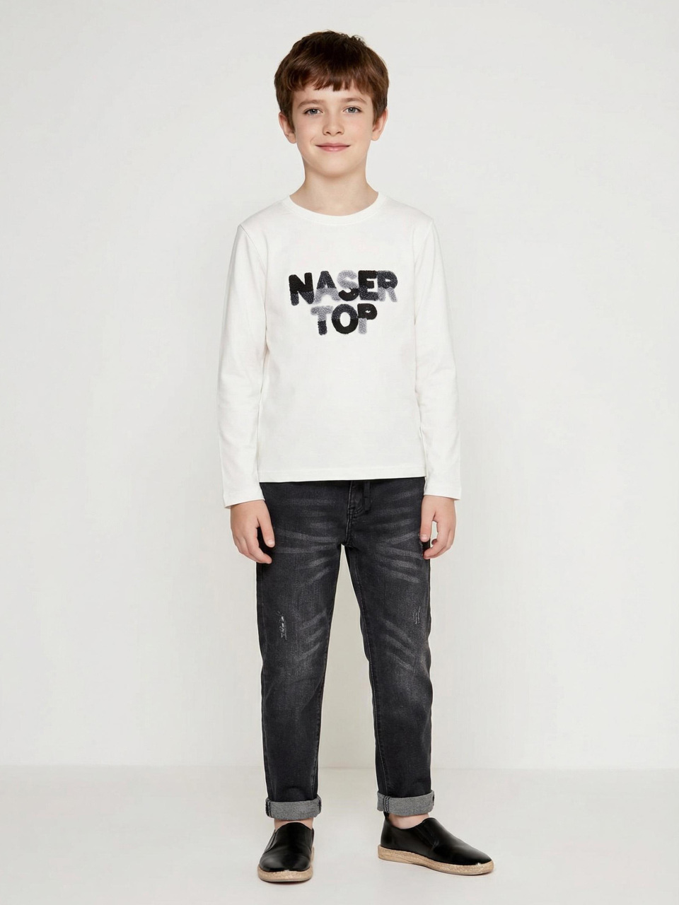 Erkek Çocuk 3'lü Alt Üst Takım 6-9 Yaş 13201 Gri - 3