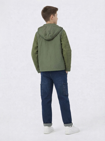 Erkek Çocuk 3'lü Alt Üst Takım 11-14 Yaş 14211 Yeşil - Mavi - 2