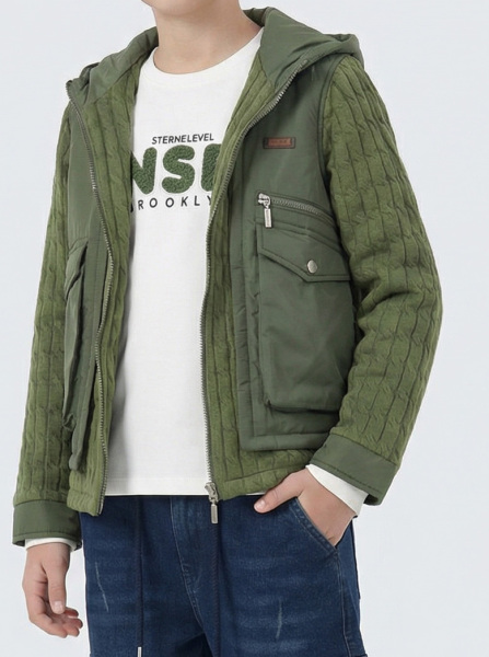 Erkek Çocuk 3'lü Alt Üst Takım 11-14 Yaş 14211 Yeşil - Mavi - 4