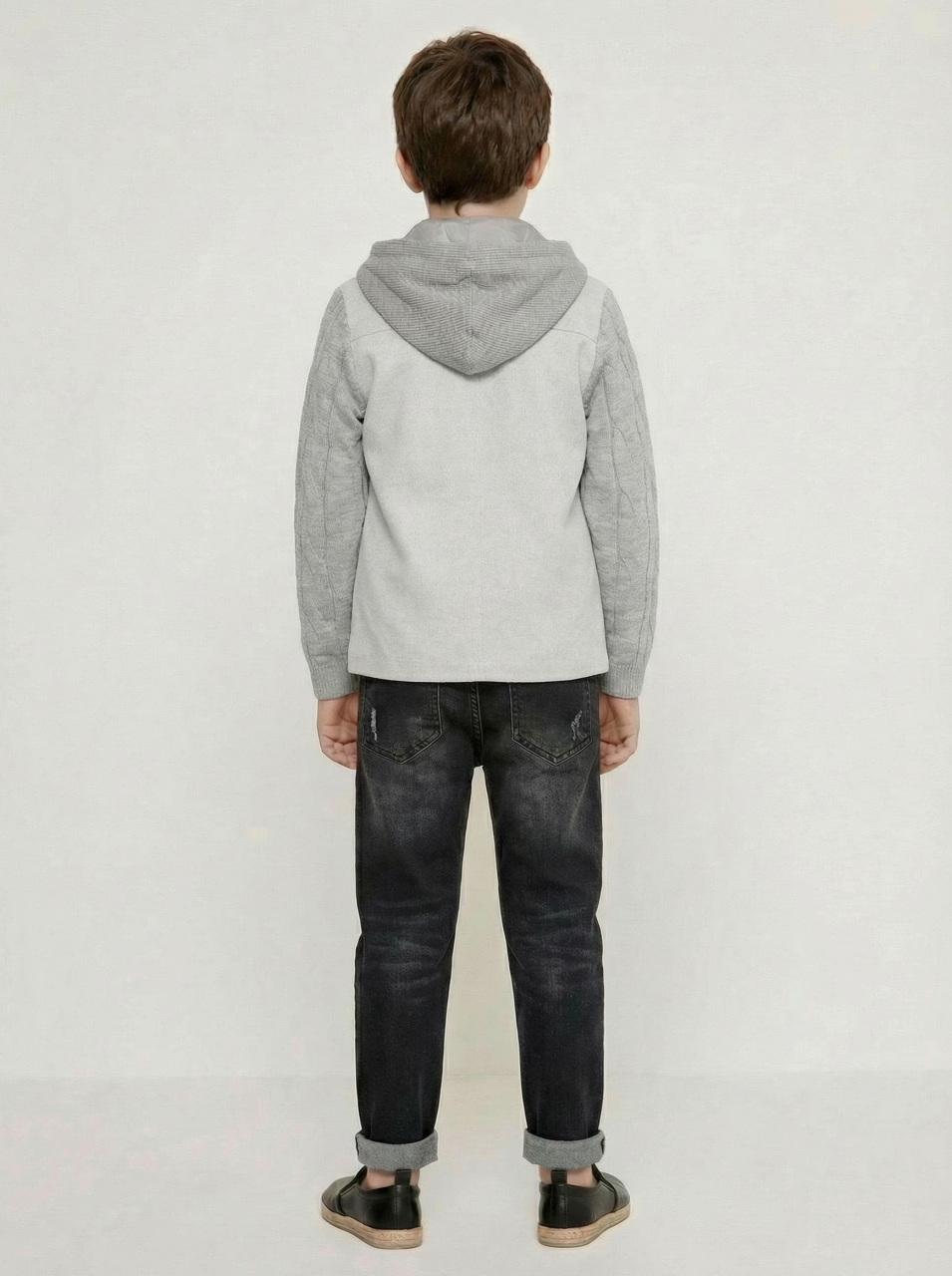 Erkek Çocuk 4'lü Alt Üst Takım 6-9 Yaş 13202 Gri - 2