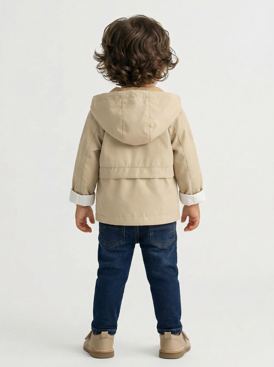 Erkek Çocuk 4'lü Alt Üst Takım 1-3 Yaş 11204 Bej - Turuncu - 2