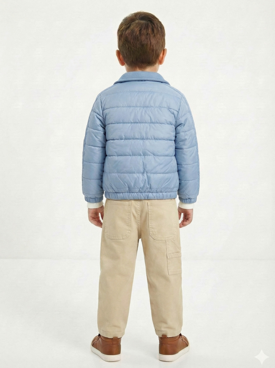 Erkek Çocuk 3'lü Alt Üst Takım 2-5 Yaş 12212 Mavi - Bej - 2