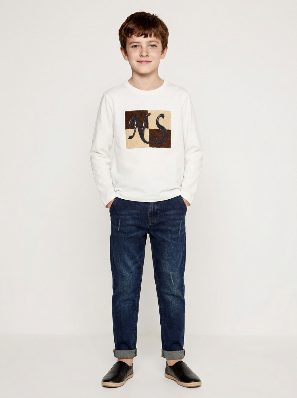 Erkek Çocuk 3'lü Alt Üst Takım 6-9 Yaş 13215 Kahverengi - 3