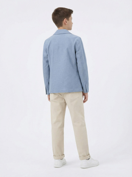 Erkek Çocuk 4'lü Alt Üst Takım 11-14 Yaş 14208 Mavi - Bej - 2