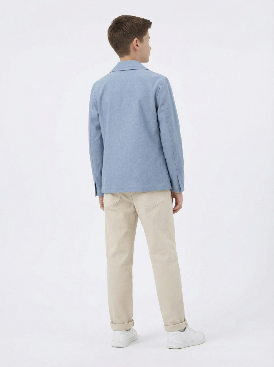 Erkek Çocuk 4'lü Alt Üst Takım 11-14 Yaş 14208 Mavi - Bej - 2