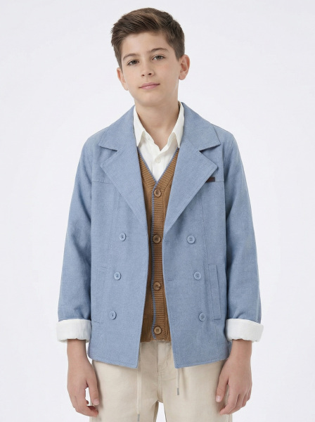 Erkek Çocuk 4'lü Alt Üst Takım 11-14 Yaş 14208 Mavi - Bej - 3