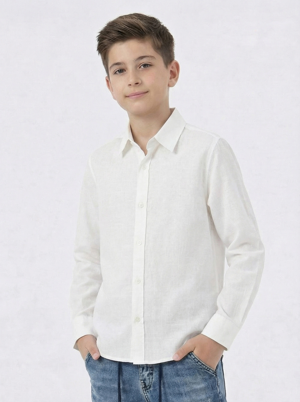 Erkek Çocuk 4'lü Alt Üst Takım 11-14 Yaş 14208 Mavi - Bej - 6