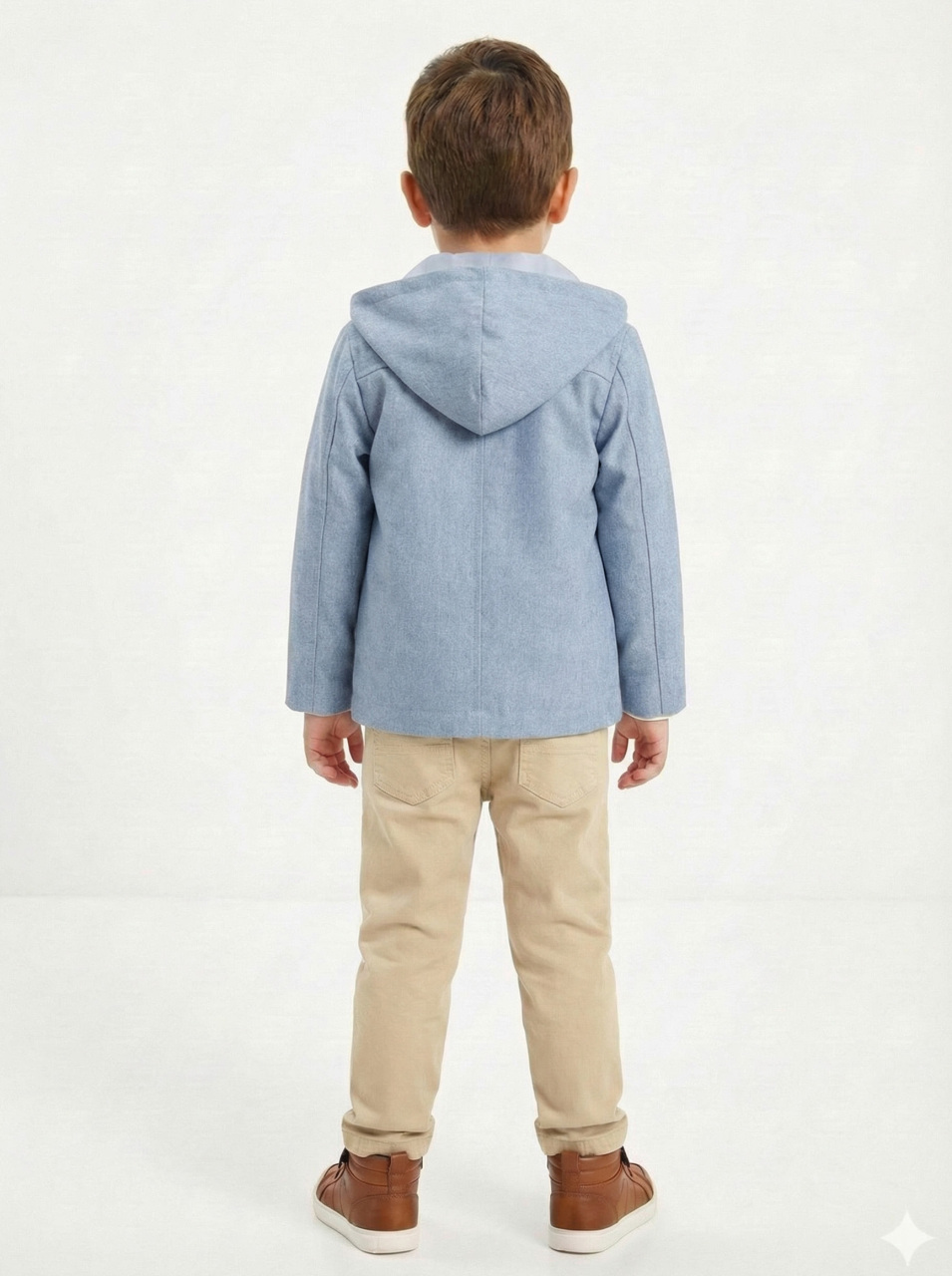 Erkek Çocuk 4'lü Alt Üst Takım 2-5 Yaş 12211 Mavi - Kahverengi - 2