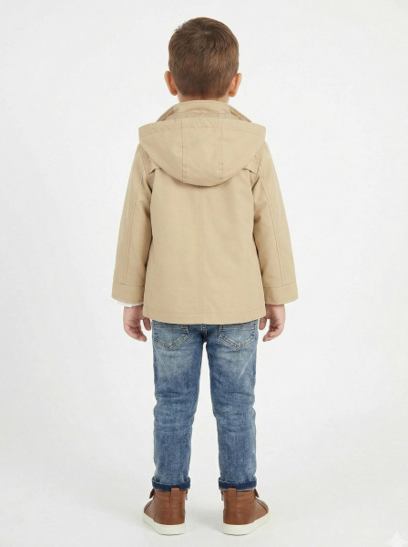 Erkek Çocuk 4'lü Alt Üst Takım 2-5 Yaş 12210 Ekru - Turuncu - 2