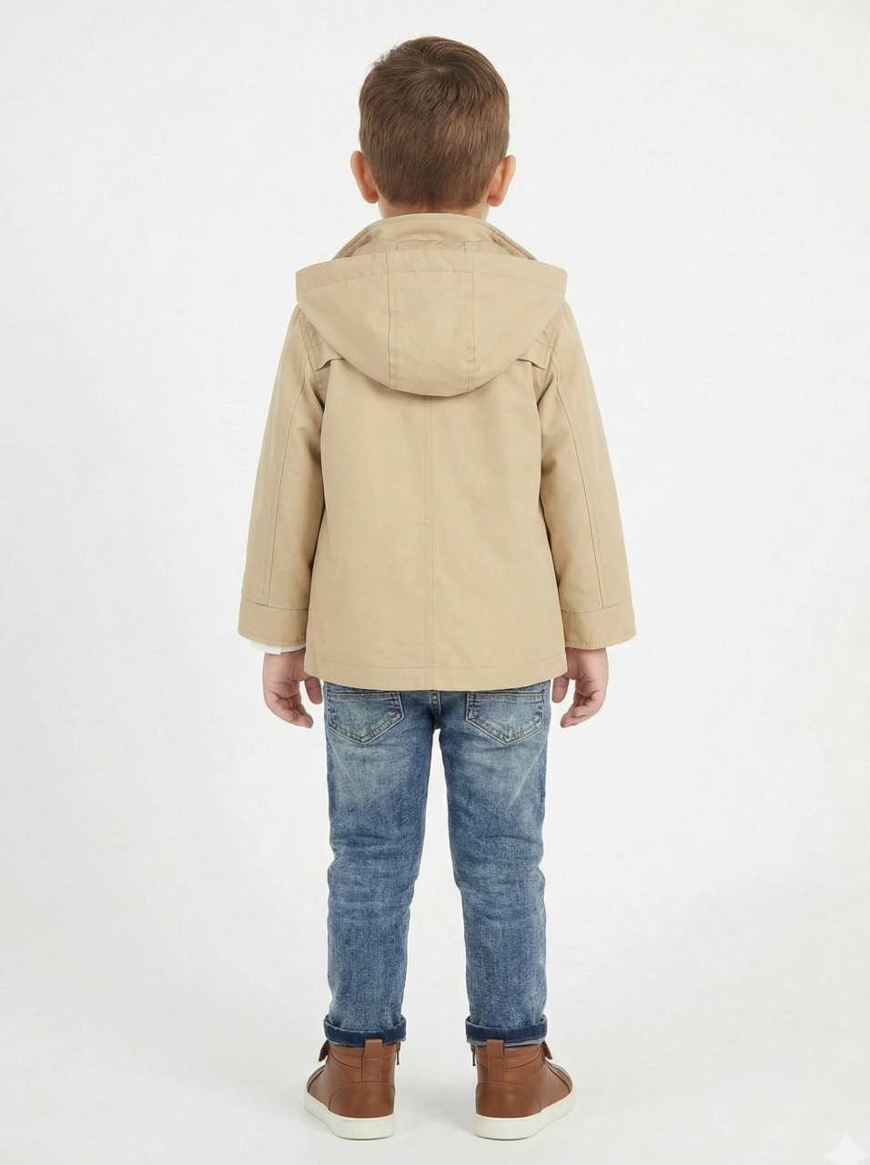 Erkek Çocuk 4'lü Alt Üst Takım 2-5 Yaş 12210 Ekru - Turuncu - 2