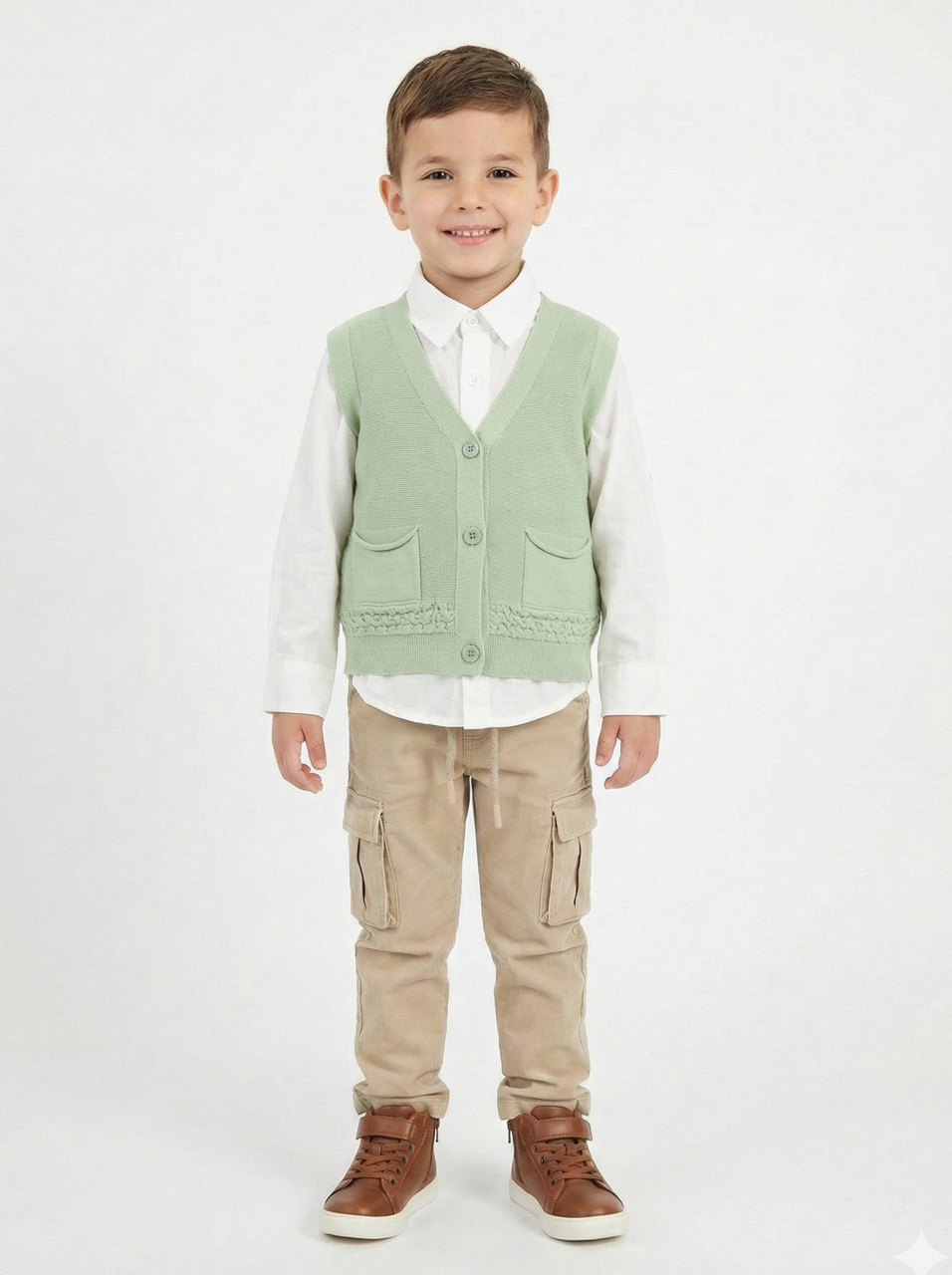 Erkek Çocuk 4'lü Alt Üst Takım 2-5 Yaş 12210 Lacivert - Mint - 3