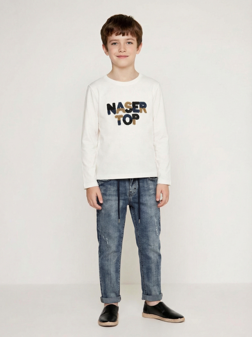 Erkek Çocuk 3'lü Alt Üst Takım 6-9 Yaş 13201 Camel - Mavi - 3