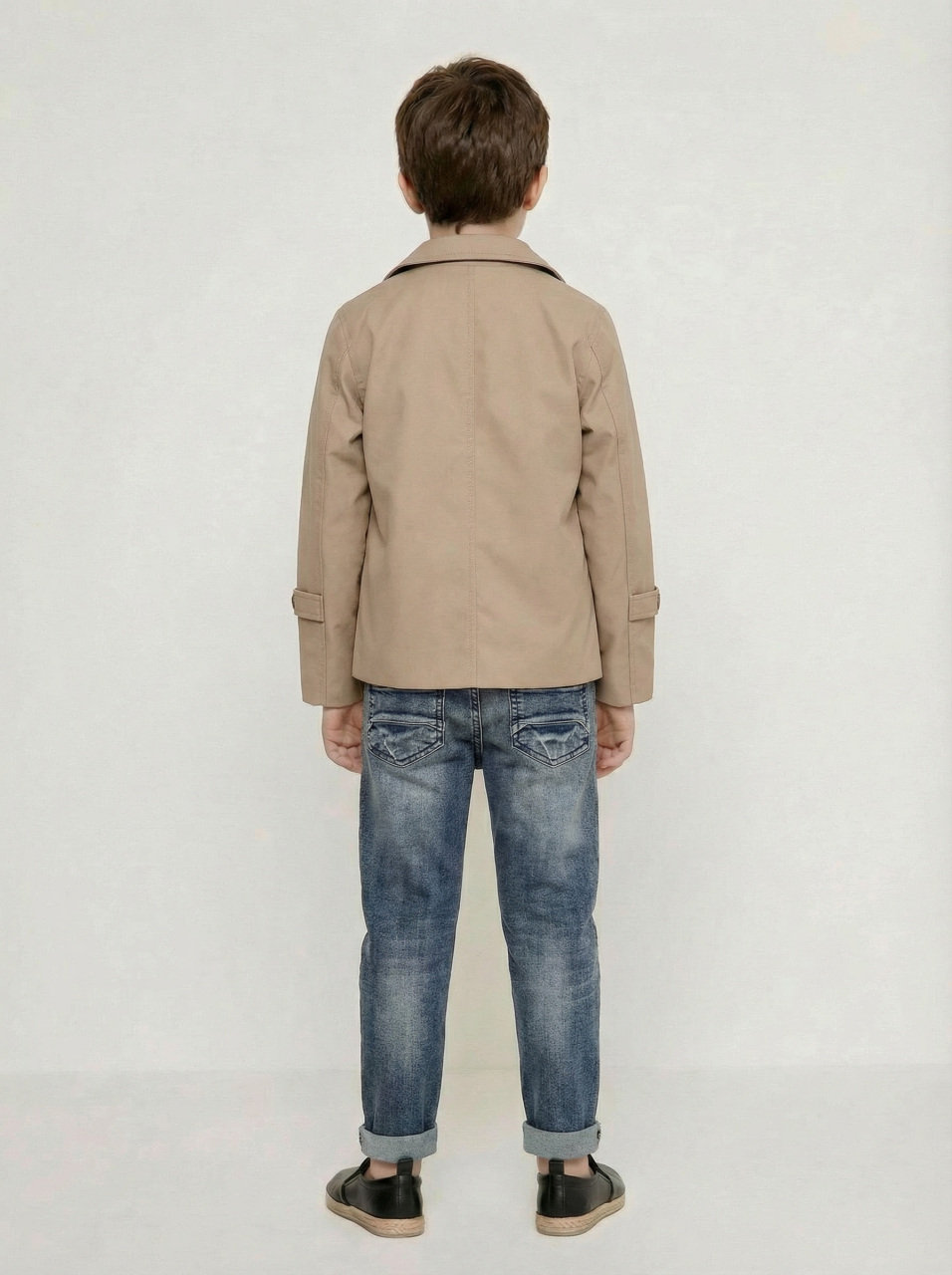 Erkek Çocuk 4'lü Alt Üst Takım 6-9 Yaş 13206 Bej - Turuncu - 2