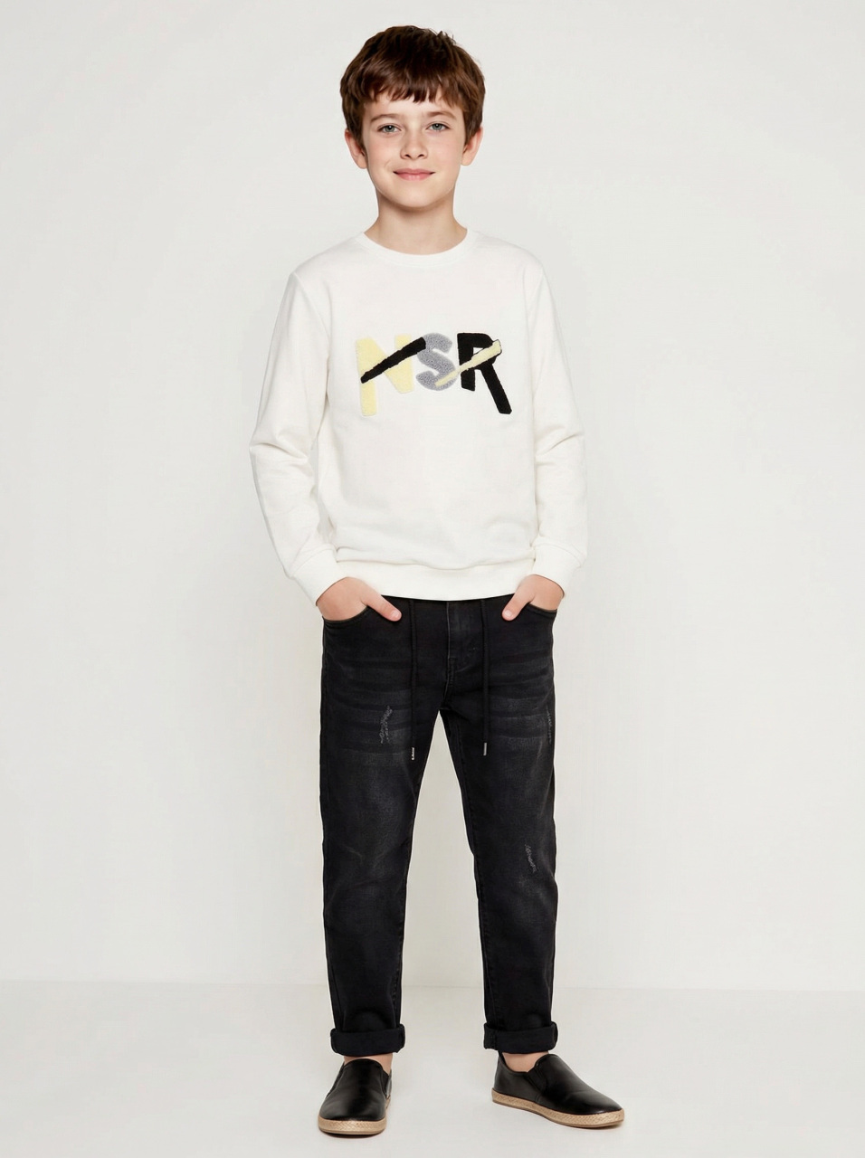 Erkek Çocuk 3'lü Alt Üst Takım 6-9 Yaş 13212 Ekru - 3