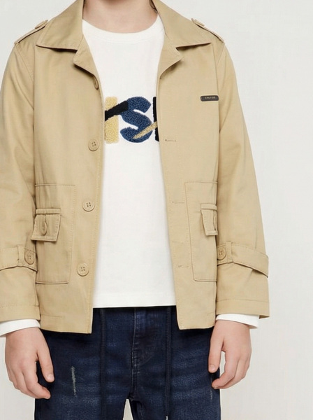 Erkek Çocuk 3'lü Alt Üst Takım 6-9 Yaş 13212 Hardal-Mavi - 4