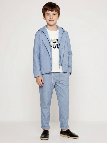 Erkek Çocuk 3'lü Alt Üst Takım 6-9 Yaş 13216 Mavi 