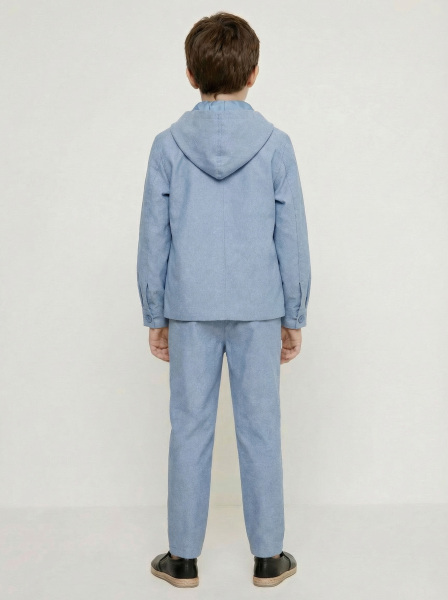 Erkek Çocuk 3'lü Alt Üst Takım 6-9 Yaş 13216 Mavi - 2