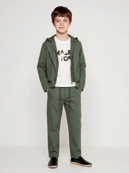 Erkek Çocuk 3'lü Alt Üst Takım 6-9 Yaş 13216 Haki 