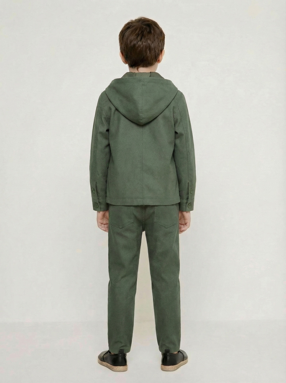 Erkek Çocuk 3'lü Alt Üst Takım 6-9 Yaş 13216 Haki - 2