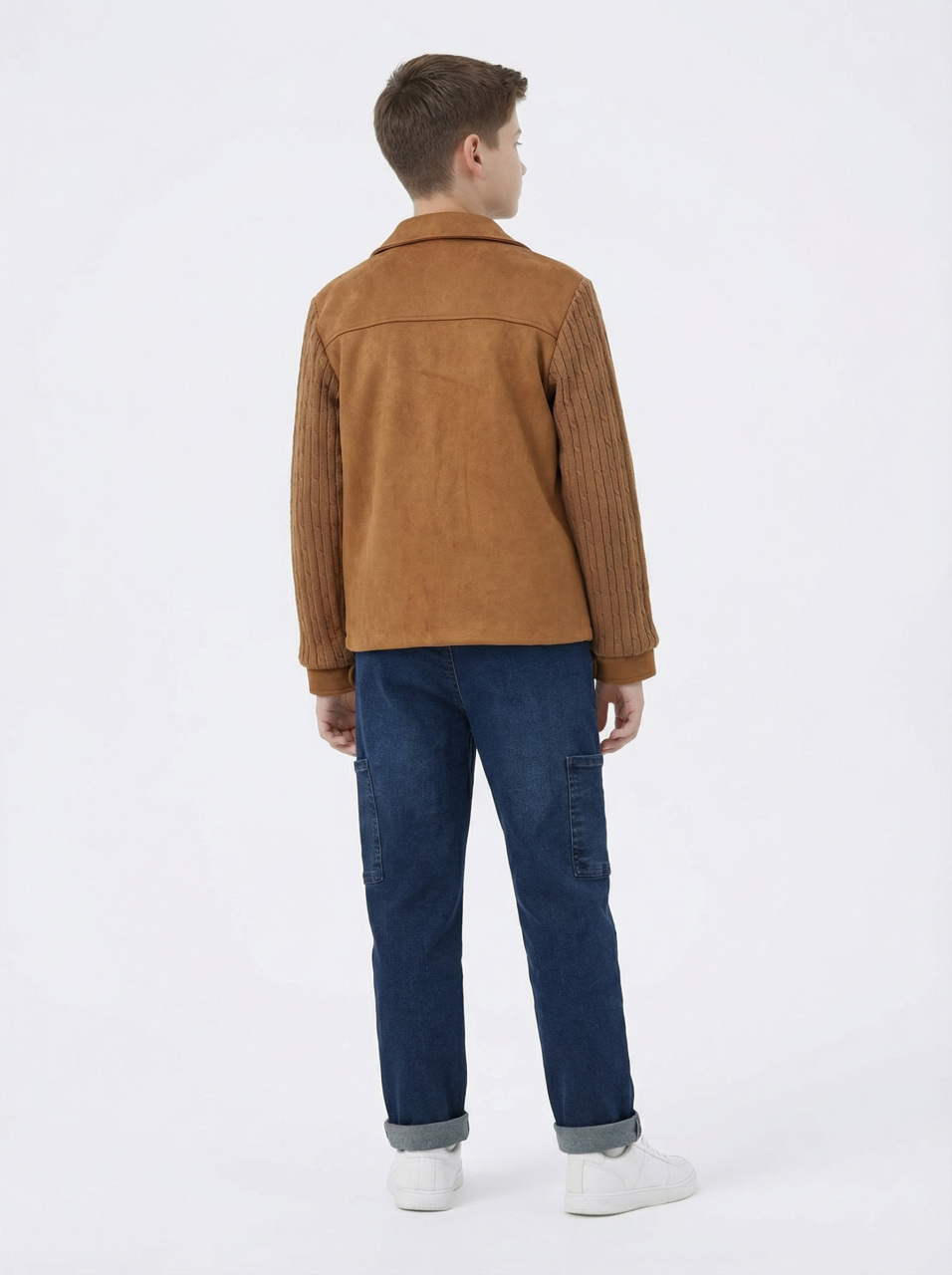 Erkek Çocuk 3'lü Alt Üst Takım 11-14 Yaş 14213 Kahverengi - 2