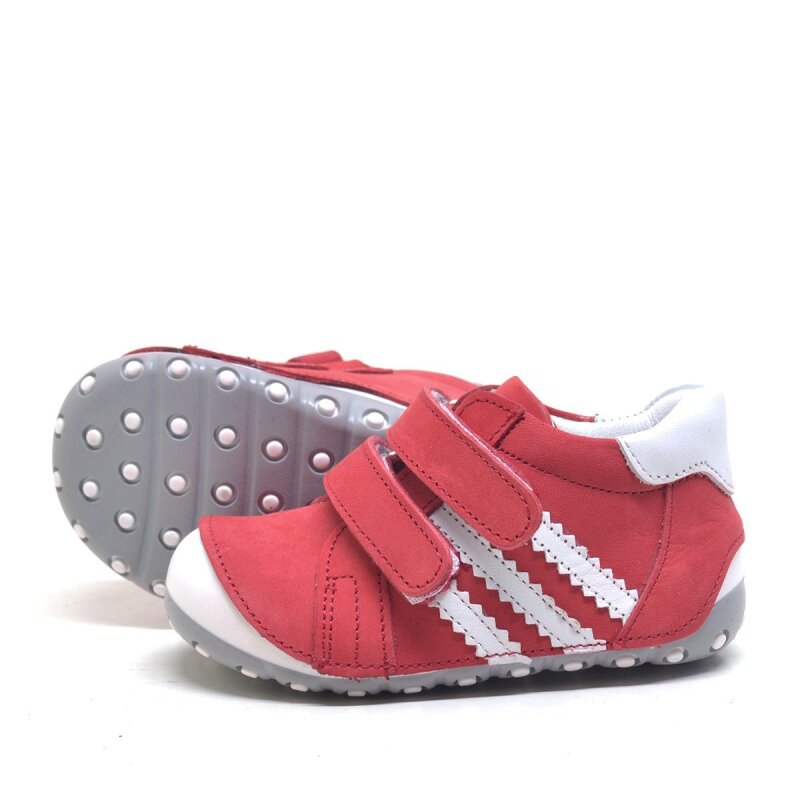 حذاء نينو الأحمر المصنوع من الجلد الطبيعي للأطفال من فيرست ستيب - 4