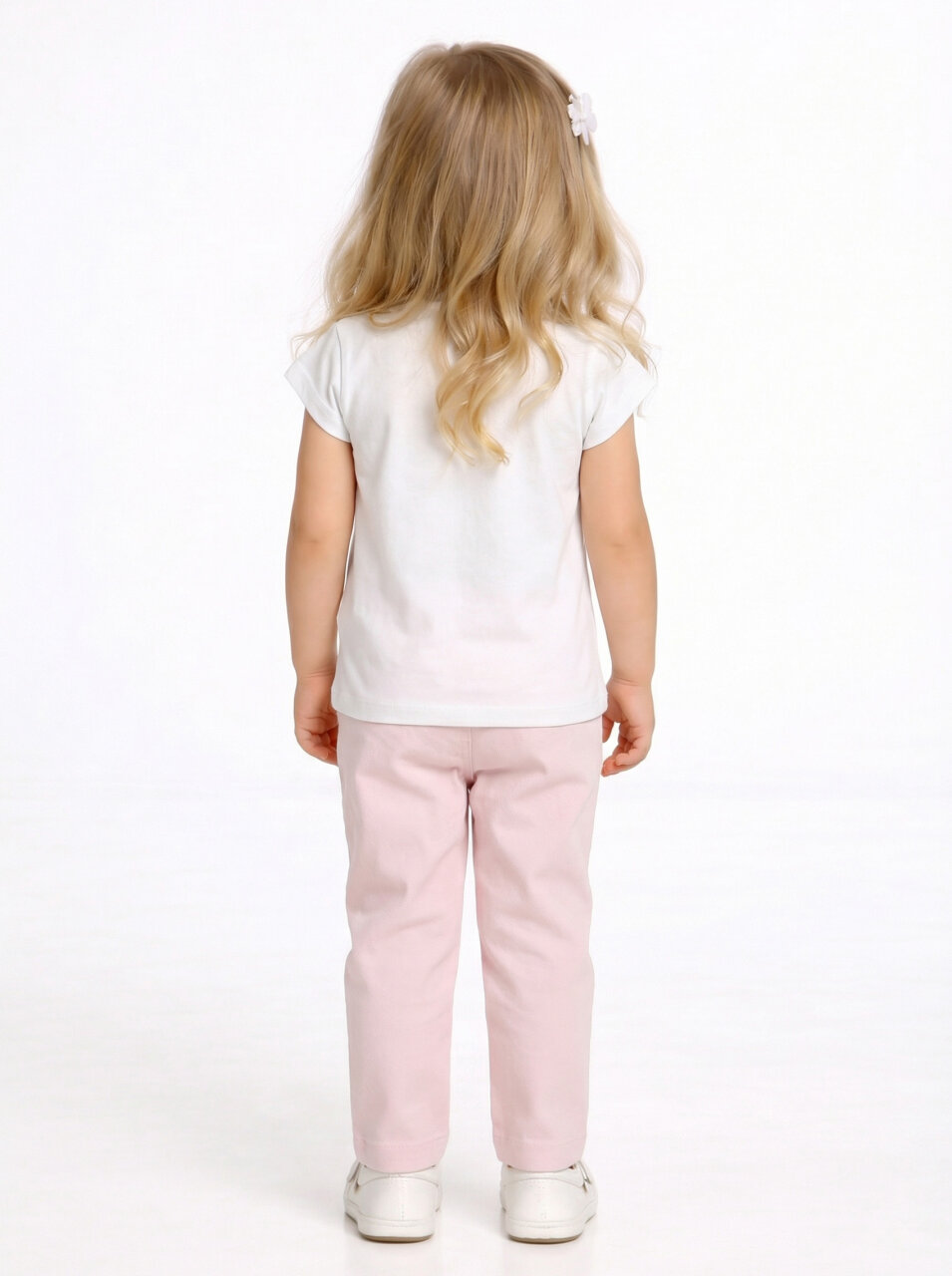 Kız Çocuk 3'lü Alt Üst Kombin Takmı 1-4 Yaş SET0518 Pudra - 4