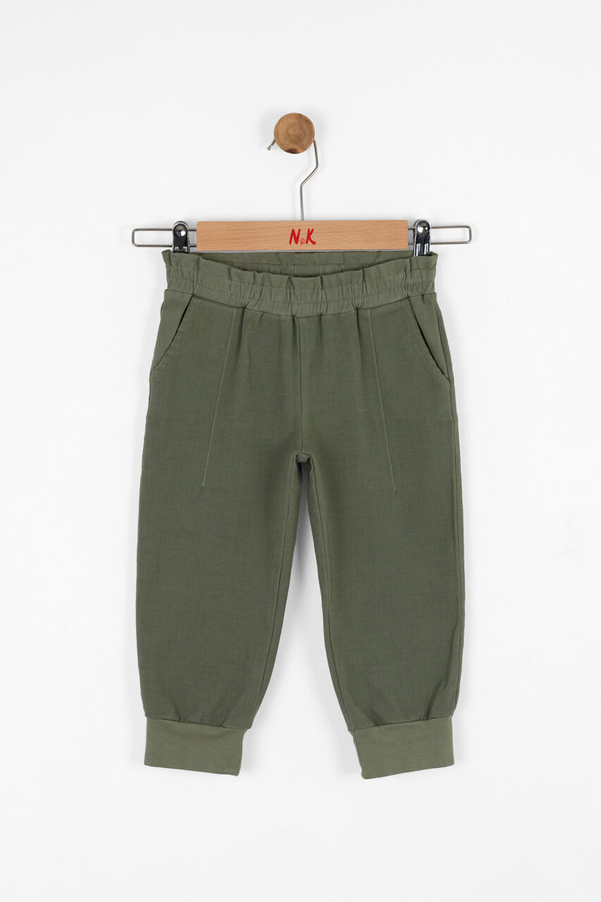 Kız Çocuk Pantolon 9aY-4 Yaş 57609 Haki - 1