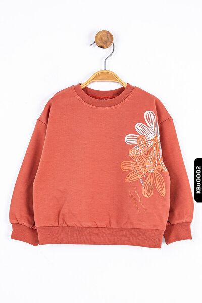 Kız Bebek Mine Sweatshirt 9-24 Ay 35609 Turuncu/Orange * - NK KİDS