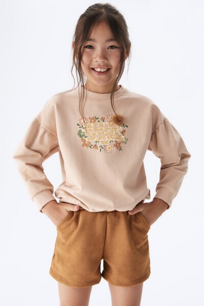 Kız Şort 4-8 Yaş 0053518 Ksrt02002 Camel - 2